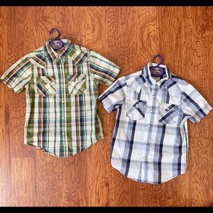 Arizona Boys button down shirts bundle of 2 size 6